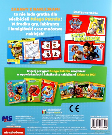 Psi Patrol. Witaj, przygodo! Zabawy z naklejkami. [KSIĄŻKA]