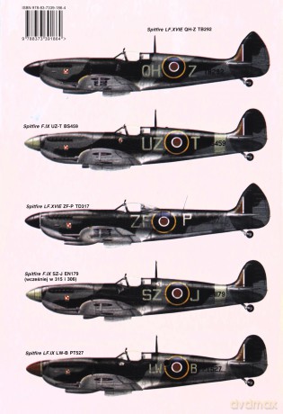 Samolot myśliwski Spitfire Mk IX-XVI - Krzysztof Chołoniewski, Romuald Iwański [KSIĄŻKA]
