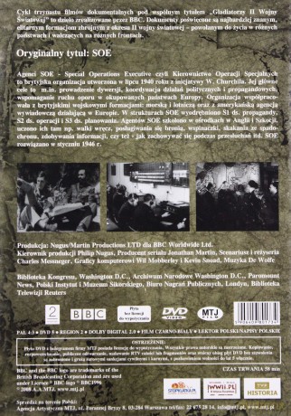 Gladiatorzy II Wojny Światowej: Agenci Soe [DVD] (BBC)