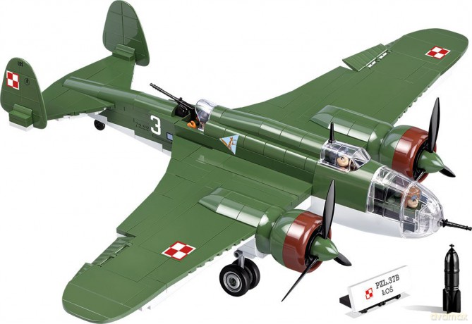 Small Army PZL P-37B ŁOŚ [KLOCKI]