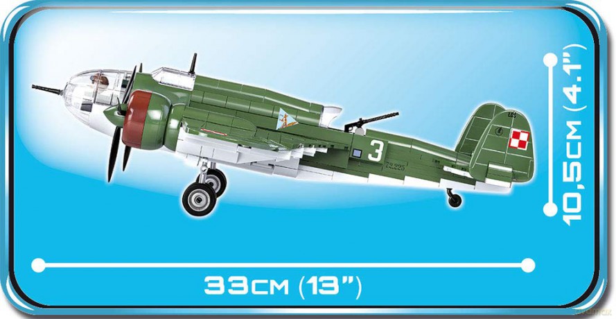 Small Army PZL P-37B ŁOŚ [KLOCKI]