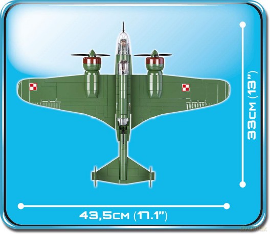 Small Army PZL P-37B ŁOŚ [KLOCKI]