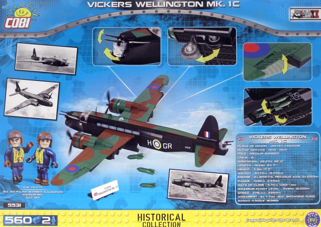Small Army Vickers Wellington Mk.1C - brytyjski [KLOCKI]
