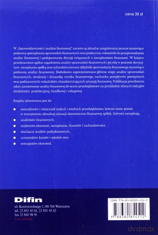Sprawozdawczość i analiza finansowa [KSIĄŻKA]