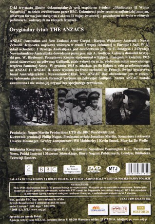 Gladiatorzy II Wojny Światowej: Żołnierze ANZAC [DVD] (BBC)