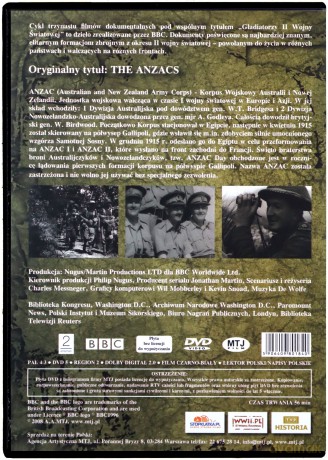 Gladiatorzy II Wojny Światowej: Żołnierze ANZAC [DVD] (BBC)