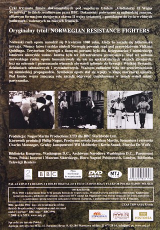 Gladiatorzy II Wojny Światowej: Norweski Ruch Oporu [DVD] (BBC)