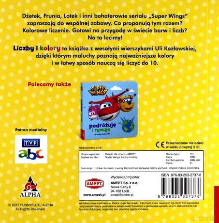 Super Wings. Liczby i kolory - Urszula Kozłowska [KSIĄŻKA]