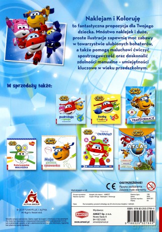 Super Wings. Naklejam i koloruję [KSIĄŻKA]