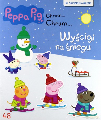Świnka Peppa Chrum Chrum 48 Wyścigi na śniegu [KSIĄŻKA]