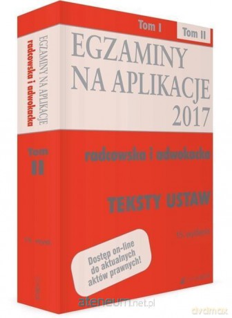Teksty ustaw. Egzaminy (Tom 2) [KSIĄŻKA]