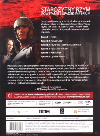 Pakiet historyczny 2: Pierwszy Cesarz / Wielki Chiński Mur / Starożytny Rzym (BBC) [4DVD]