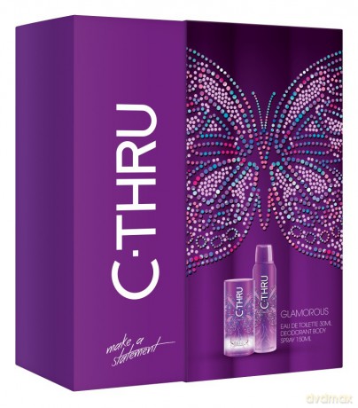 C-THRU Glamorous Zestaw upominkowy Dezodorant w sprayu 150 ml + Woda toaletowa 30 ml