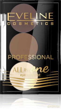 Eveline All in One Eyebrow Set Cienie do brwi nr 02 1 szt