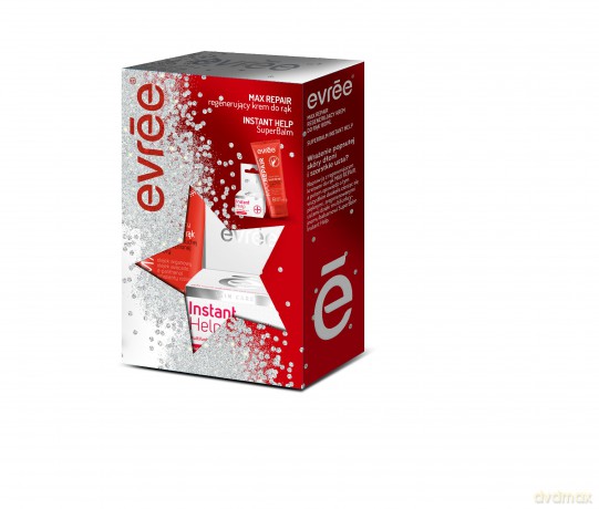 Evree Zestaw prezentowy (Max Repair -krem do rąk 100 ml + Instant Help-balsam 10 ml)