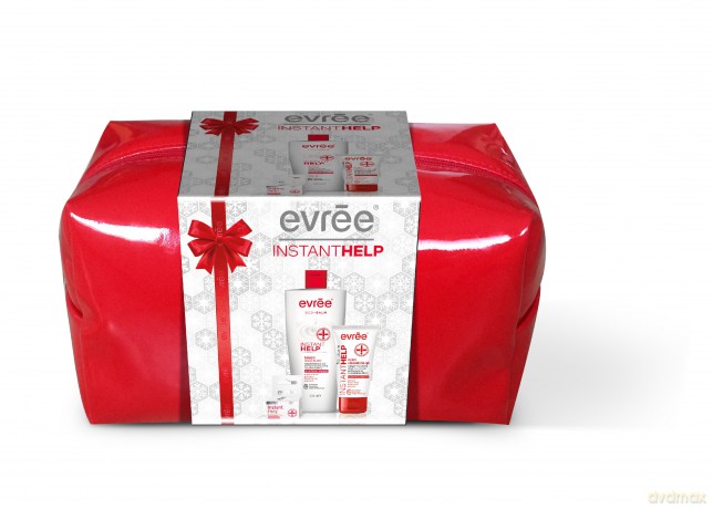 Evree Zestaw prezentowy Instant Help (balsam multifunkcyjny10 ml + balsam do ciała 400 ml + krem do rąk 75 ml)