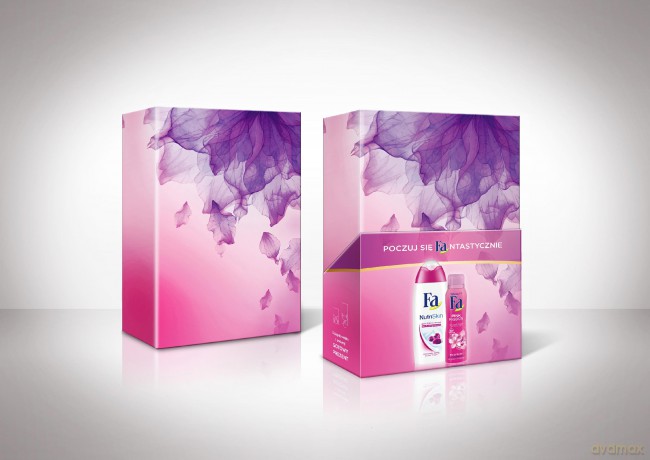Fa zestaw prezentowy damski żel pod prysznic Naturskin Moisturising + dezodorant spray Pink Passion 150 ml
