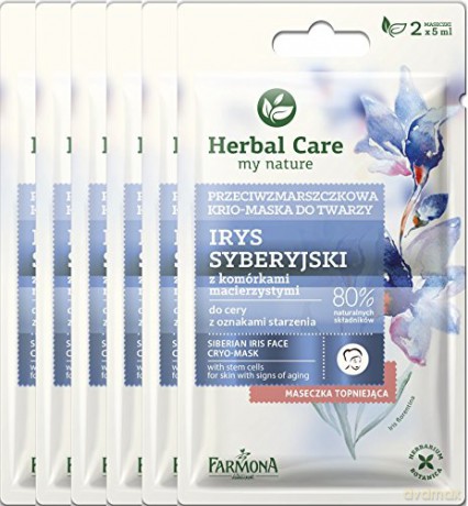 Farmona Herbal Care Maseczka-krio przeciwzmarszczkowa do twarzy Irys Syberyjski 2 x 5 ml