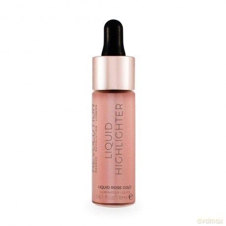 Makeup Revolution Liquid Highlighter Rozświetlacz w płynie Rose Gold 18ml