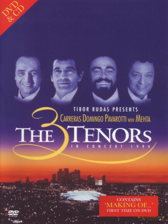 The 3 Tenors With Mehta In Concert 1994: Carreras/Domingo/Pavarotti: [DVD]+[CD]
