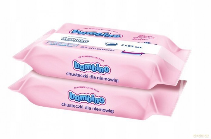 Nivea Bambino Chusteczki 2 x 63 szt duo 66977