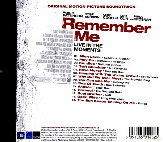 Remember Me soundtrack (Twój Na Zawsze) [CD]