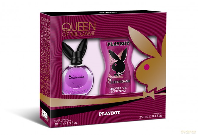 Playboy Zestaw prezentowy Queen of the Game woda toaletowa 40 ml + żel pod prysznic 250 ml