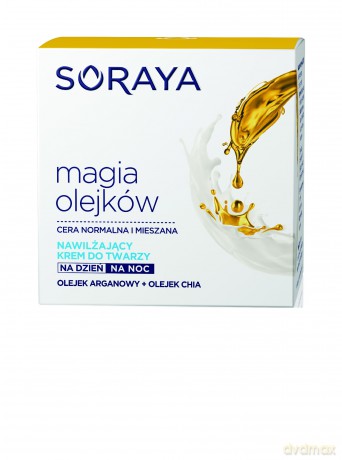 Soraya Magia Olejków Krem nawilżający na dzień i noc - cera normalna i mieszana 50 ml