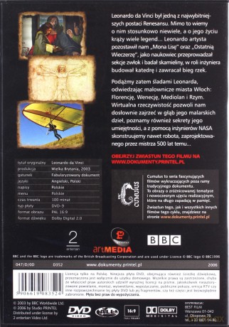Tajemnice Leonarda da Vinci (BBC) [DVD]