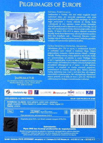Pielgrzymki po Europie 1: Fatima i Góra Świętego Patryka (booklet) [DVD]