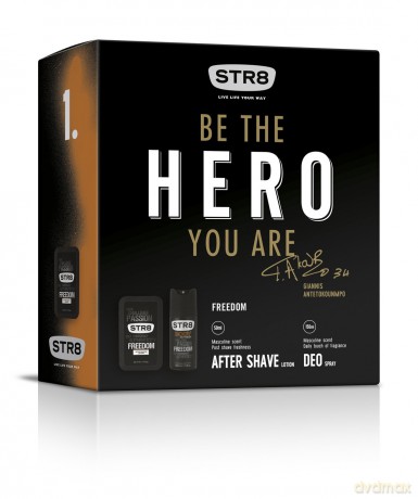 STR8 Freedom Zestaw prezentowy (dezodorant spray 150 ml + płyn po goleniu 50 ml)