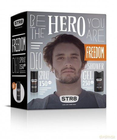 STR8 Freedom Zestaw prezentowy (dezodorant spray 150 ml + żel pod prysznic 250 ml)