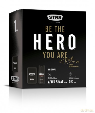 STR8 Original Zestaw prezentowy (dezodorant spray 150 ml + płyn po goleniu 50 ml)
