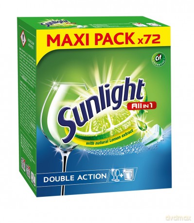 Sunlight Tabletki do zmywarek All in 1 1 opakowanie -72 szt