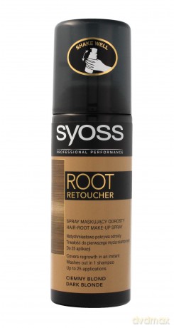 Syoss Root Retoucher Spray maskujący odrosty - Ciemny Blond 120 ml