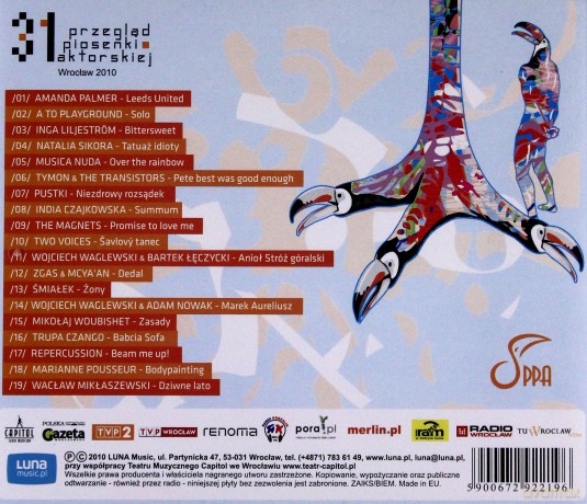 Kronika 31. Przeglądu Piosenki Aktorskiej '10 [CD]