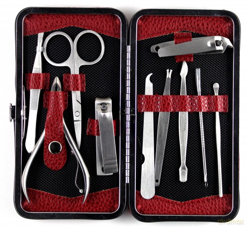 Top Choice Komplet do manicure i pedicure - 10 elementów (79672) 1 opakowanie