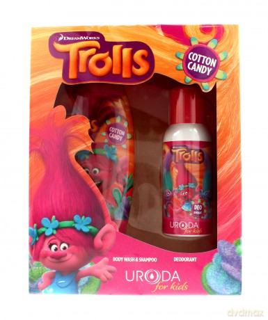Uroda for Kids Zestaw prezentowy Trolls (dezodorant 100 ml + żel pod prysznic 2w1 250 ml)