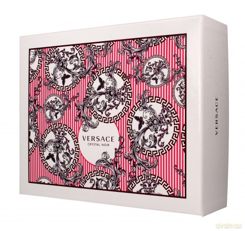 Versace Crystal Noir Zestaw prezentowy (woda toaletowa 90 ml + woda toaletowa10 ml + balsam do ciała 100 ml)