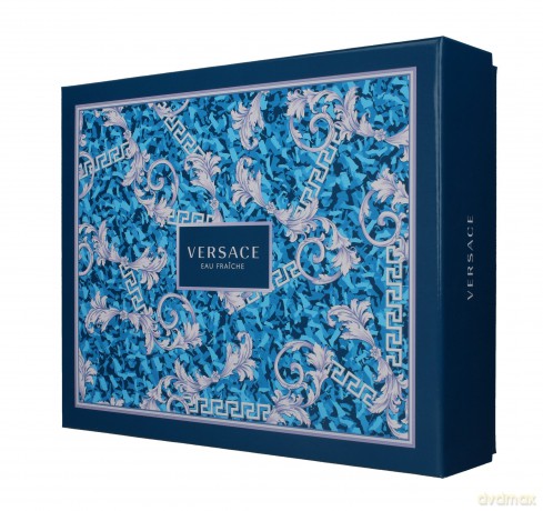 Versace Eau Fraiche Man Zestaw prezentowy (woda toaletowa 50 ml + żel pod prysznic50 ml + balsam po goleniu 50 ml)