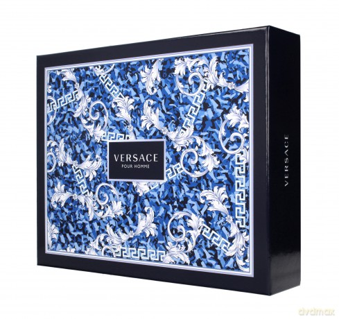Versace Pour Homme Zestaw prezentowy (woda toaletowa 50 ml + żel pod prysznic 2w1 50 ml + balsam po goleniu 50 ml)