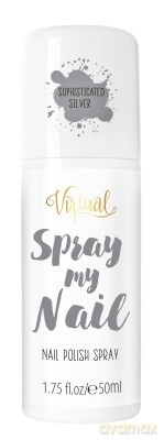 Virtual Spray My Nail Lakier do paznokci w sprayu Sophisticated Silver 50 ml