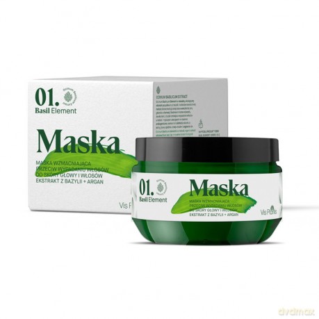 Vis Plantis 01.Basil Element Maska wzmacniająca przeciw wypadaniu włosów 200 ml