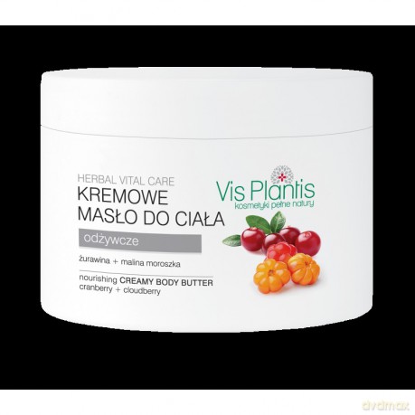 Vis Plantis Herbal Vital Care Kremowe masło do ciała Żurawina-Malina Moroszka 250 ml