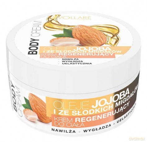 Vollare Krem do ciała regenerujący Oleje Jojoba i ze słodkich Migdałów 175 ml