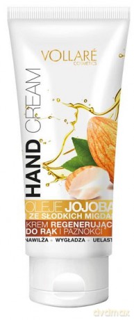 Vollare Krem do rąk regenerujący Jojoba & Słodkie Migdały 75 ml