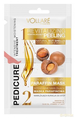 Vollare Pedicure Kuracja nawilżająca do stóp (maska + peeling) 2x6ml