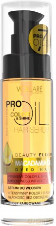 Vollare Pro Oils Color & Shine Serum do włosów farbowanych Macadamia Oil 30 ml