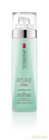 Yoskine Asayake Pure Żel detoksykujący do mycia twarzy - Japońska Alga 200 ml