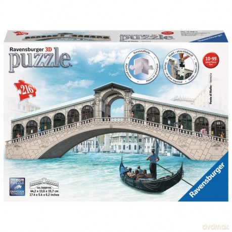 Ravensburger 3D Ponte Di Rialto Most, 216 el. [PUZZLE]
